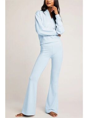 NEGATIVE | Club Pullover and Flare Pant Set in Glacier Blue, Size XS